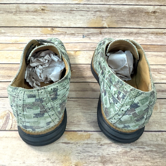 Cole Haan LunarGrand Mens Green Pixel Camouflage Wingtip Oxford Shoes 9.5M main image 5